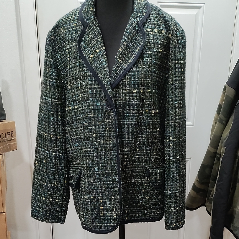 Notations Multicolor Tweed Jacket - image 1